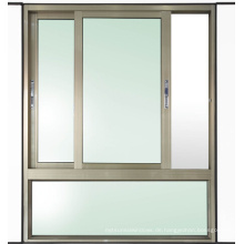 Schiebefenster mit Aluminium-Schiebeöffnung